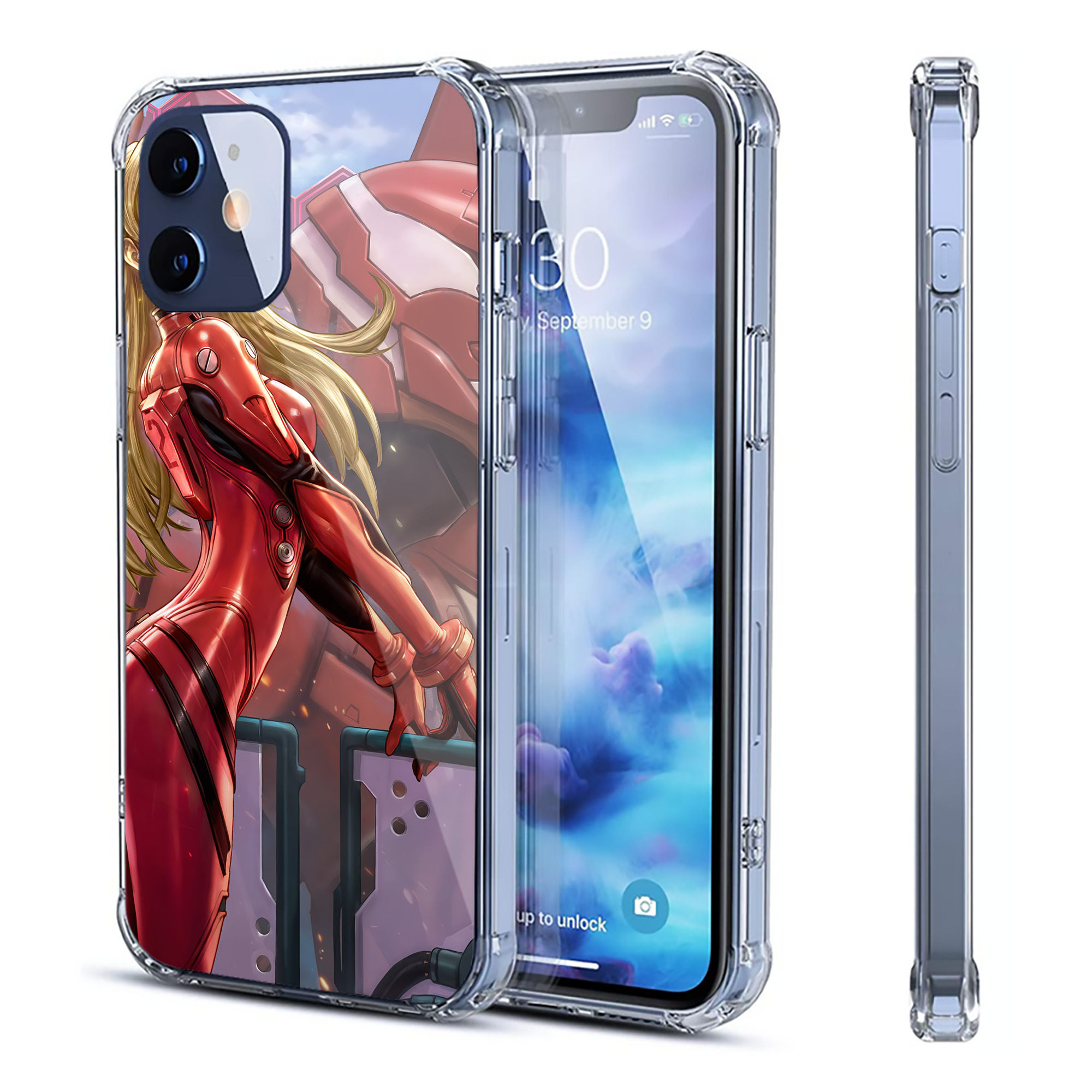 （画像用） EVA 新世紀エヴァンゲリオン 【iPhone 12シリーズ対応】透明スマホケース（クリアソフトケース）